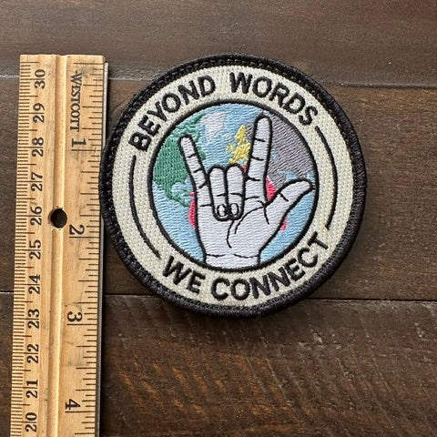 The We Connect Patch | Embroidered | Hook Velcro