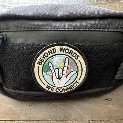 The We Connect Patch | Embroidered | Hook Velcro